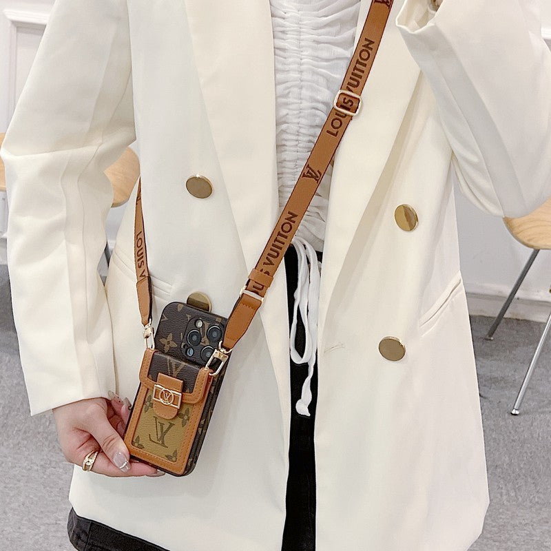 Lou Card Holder Crossbody iPhone -saken