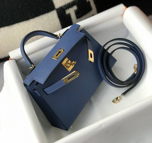 Handle Bag 19cm Blue