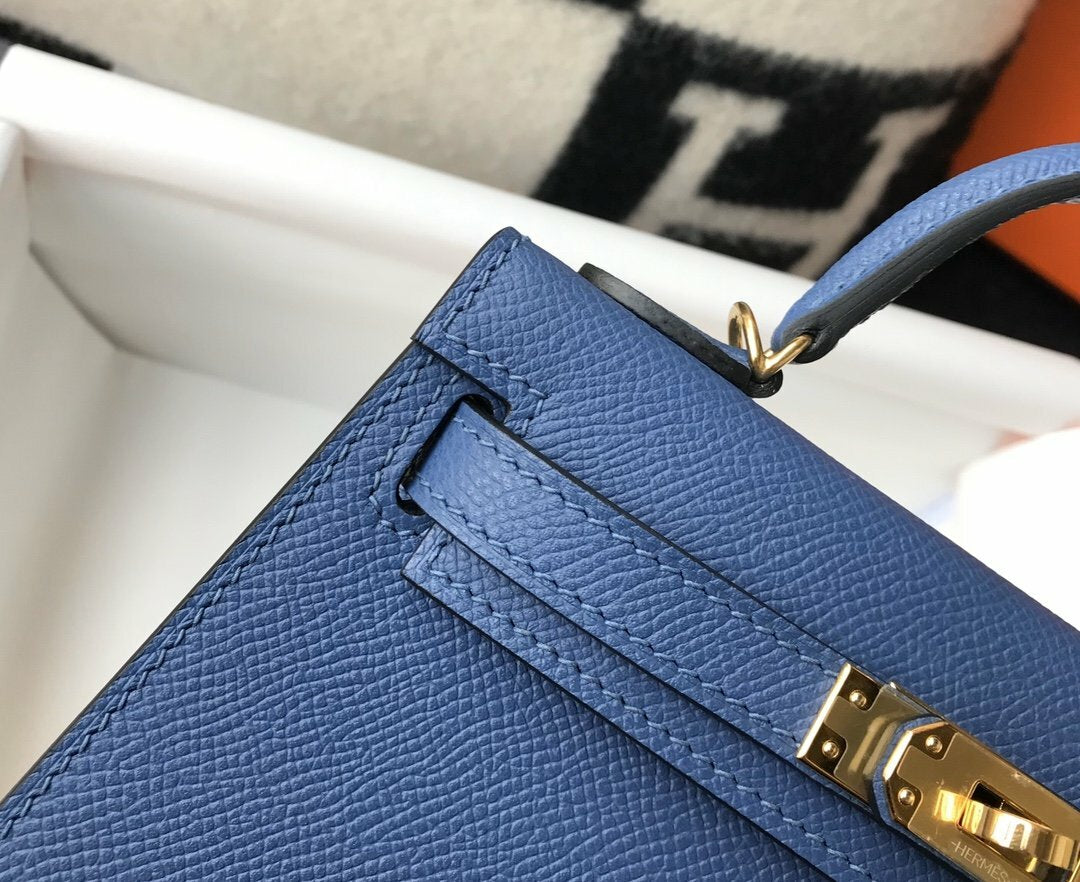 Handle Bag 19cm Blue