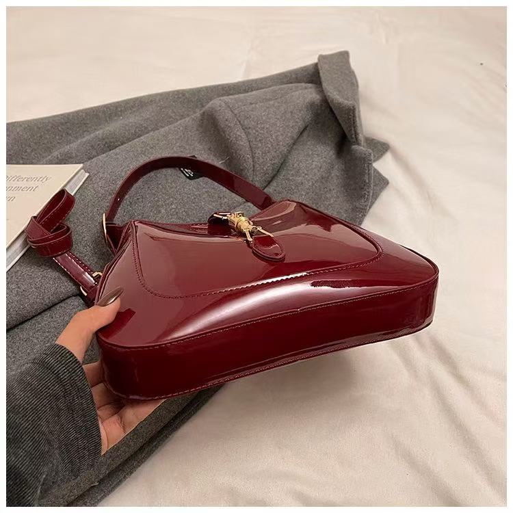 Classic Patent Leather Shoulder Bag