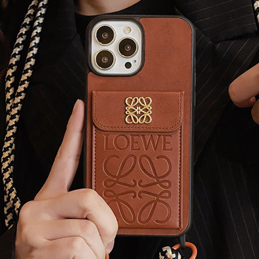 LOE Card Holder Leather iPhone -veske