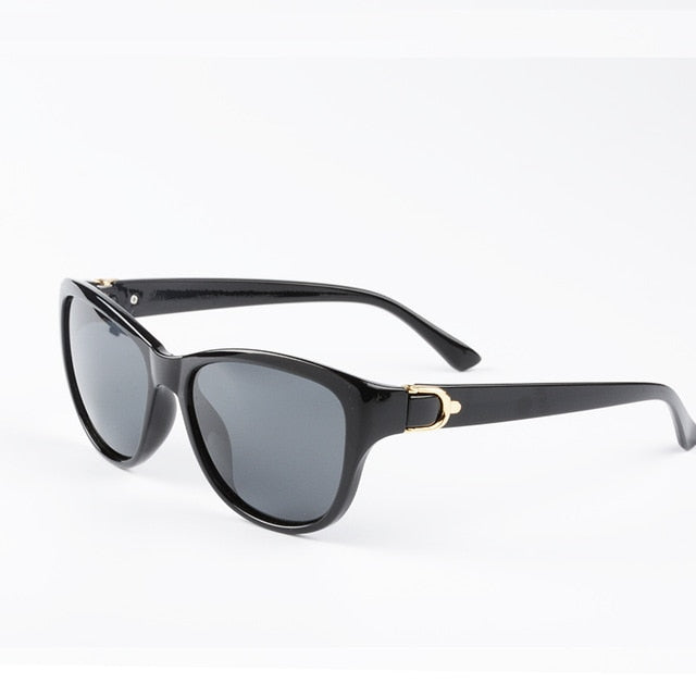 Luksusmerke design katt eye polariserte solbriller damen dame elegante solbriller kvinnelig kjørende briller oculos de sol