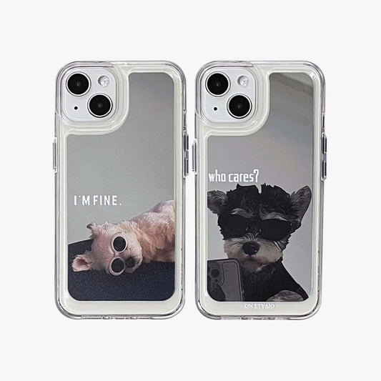 Mirror iPhone Case | Coppia cani sto bene (compra 2 e prendi il 50% di sconto uno)